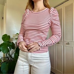 Maeve Puff Sleeve Long Sleeve Top